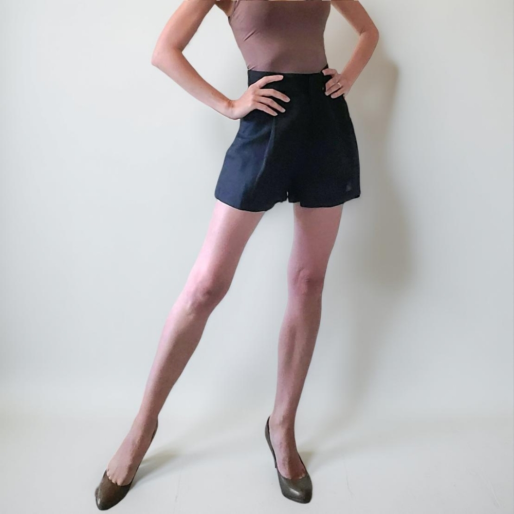 NWT Black Linen Blend Shorts.
